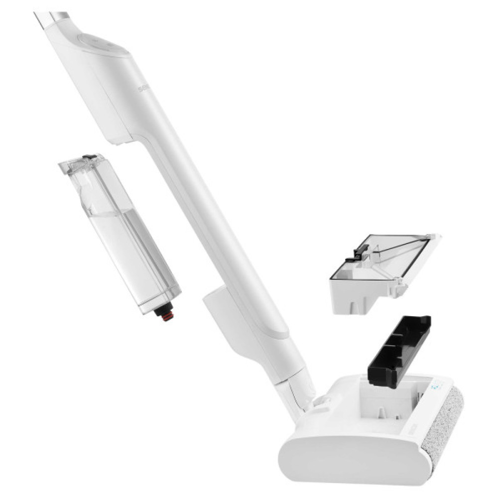 Пилосос Sencor безпровідний миючий, конт для води-0.4л, автон. робота до 40хв, вага-2.8кг, НЕРА, білий