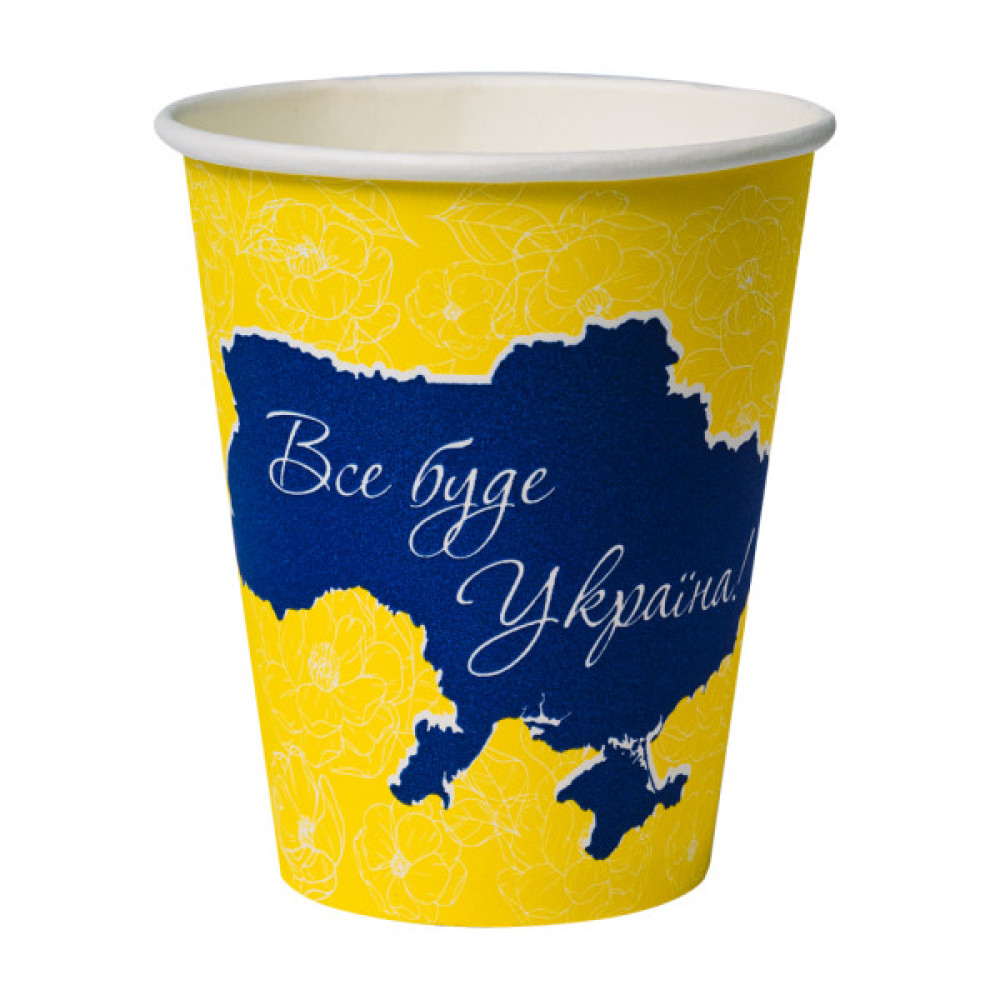 Стакани одноразові Україна PATRIOT паперові 250 мл 50 шт (CUP250PAT)