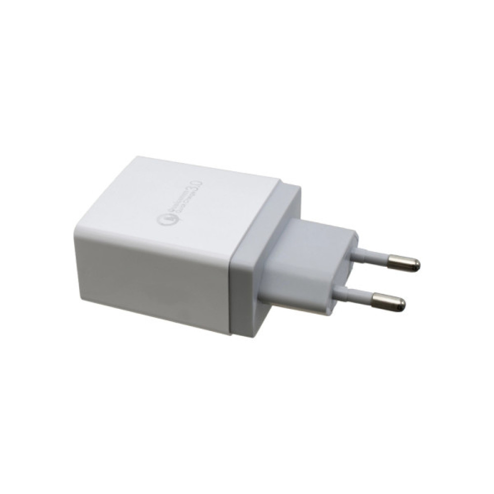 Зарядний пристрій Patron USB QC3.0 2.4A white (PN-QC3-220V-W)