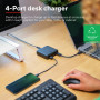 Зарядний пристрій Trust 3xUSB-C + USB-A 100W PD black (25242_TRUST) Зарядний пристрій Trust 3xUSB-C + USB-A 100W PD black (25242_TRUST)