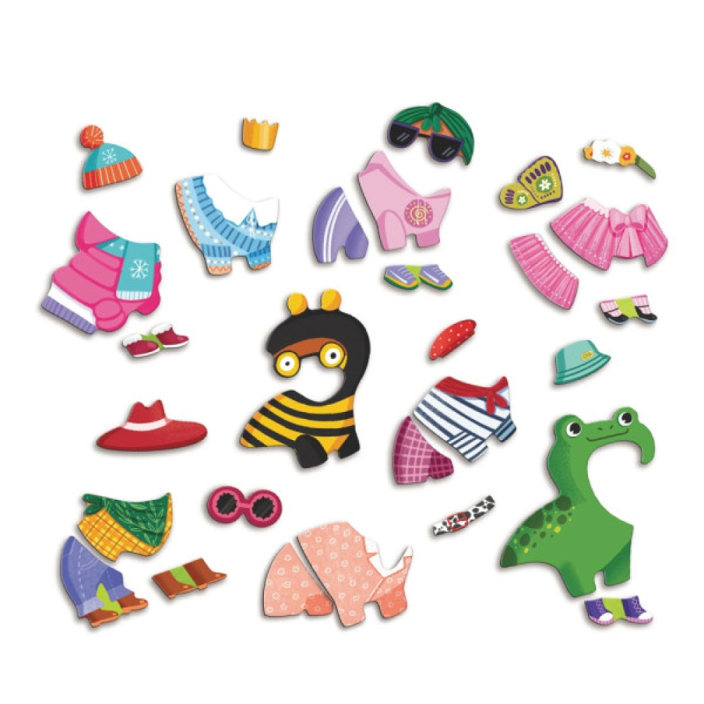 Навчальний набір DoDo Магнітна гра Одягалка Кумедні пси (200278)