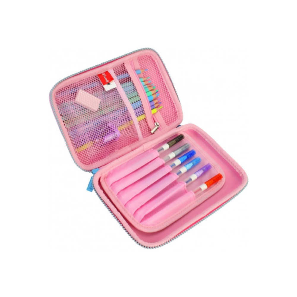 Пенал Cool For School 1 відділення з органайзером блакитний (QT-5630-Blue)