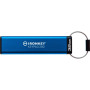 USB флеш накопичувач Kingston 32GB IronKey Keypad 200 AES-256 Encrypted Blue USB 3.2 (IKKP200/32GB)