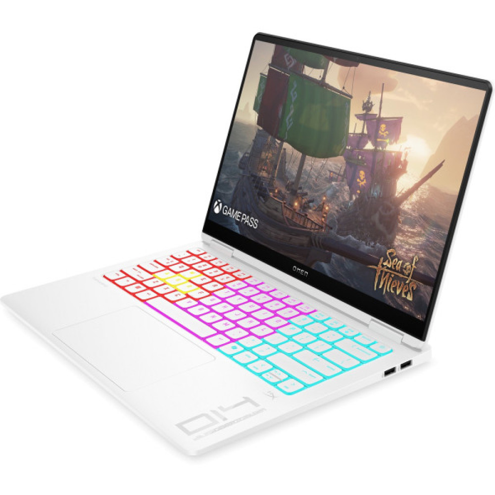 Ноутбук HP OMEN Transcend 14-fb1008ua 14" 3K OLED, Intel U7-255H, 32GB, F1TB, NVD5060-8, DOS, білий