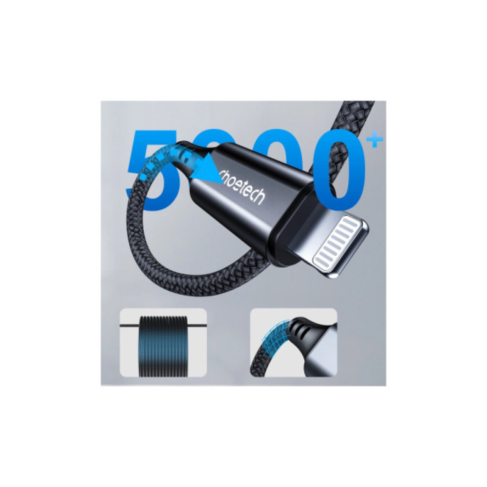 Кабель мультимедійний Lightning to 3.5mm M 2.0m Choetech (AUX009)