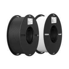 Пластик для 3D-принтера Creality PLA 2x1кг, 1.75мм, white+black (3301010337)