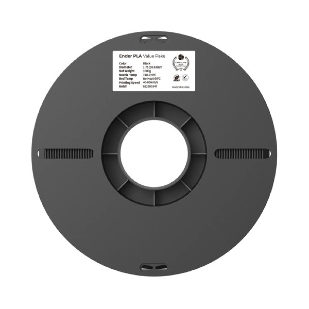 Пластик для 3D-принтера Creality PLA 2x1кг, 1.75мм, white+black (3301010337)