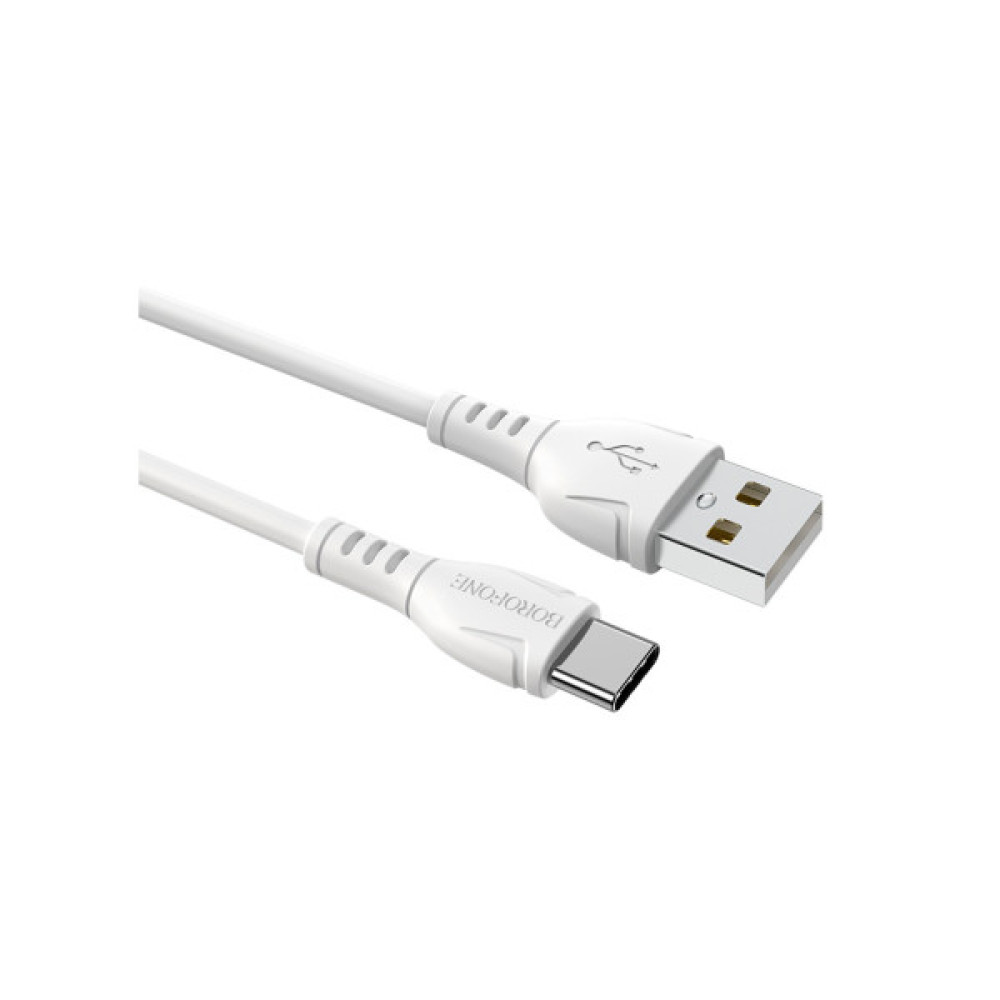 Дата кабель USB 2.0 AM to Micro 5P 1.0m 2.4A black BOROFONE (6931474743916)