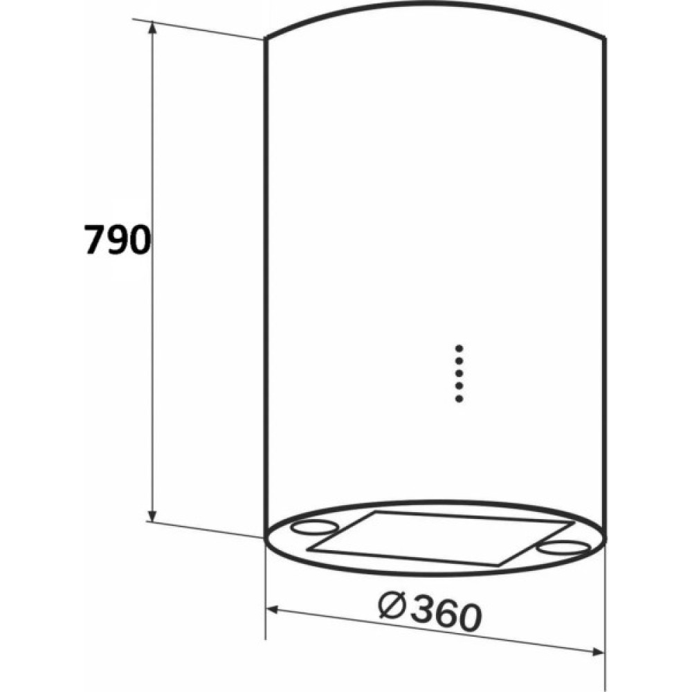 Витяжка кухонна GRANADO Yunkos 1604-1200 inox (GCH7436477)