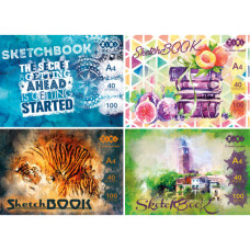 Альбом для малювання ZiBi А4, Скетчбук ART Line 40 аркушів, клеєний (ZB.1467) Альбом для малювання ZiBi А4, Скетчбук ART Line 40 аркушів, клеєний (ZB.1467)