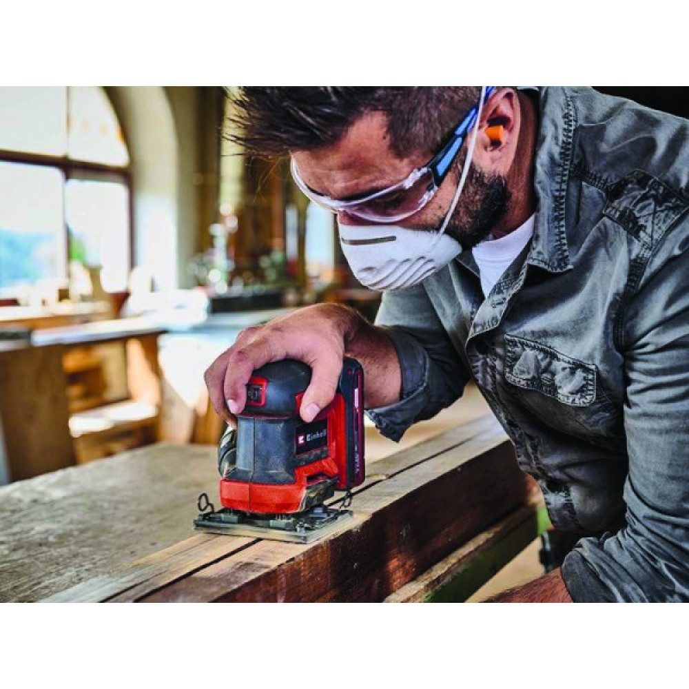 Шліфмашина вібраційна акумуляторна Einhell TE-OS 18/113 Li - Solo 18 113х101мм 1.04кг без АКБ та ЗП