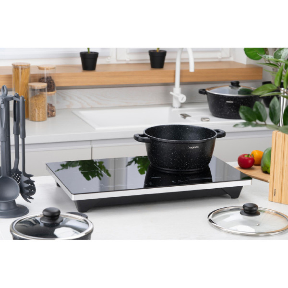 Набір посуду Ardesto Gemini Anzio, 6 предметів, чорний (AR1906AS)