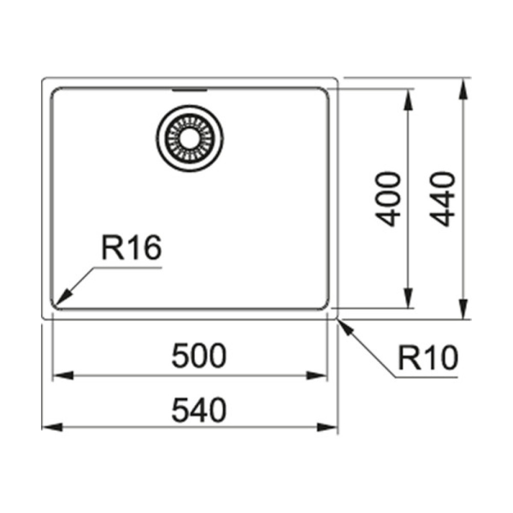 Мийка кухонна Franke Maris MRX 110-50/122.0598.741 (122.0598.741)