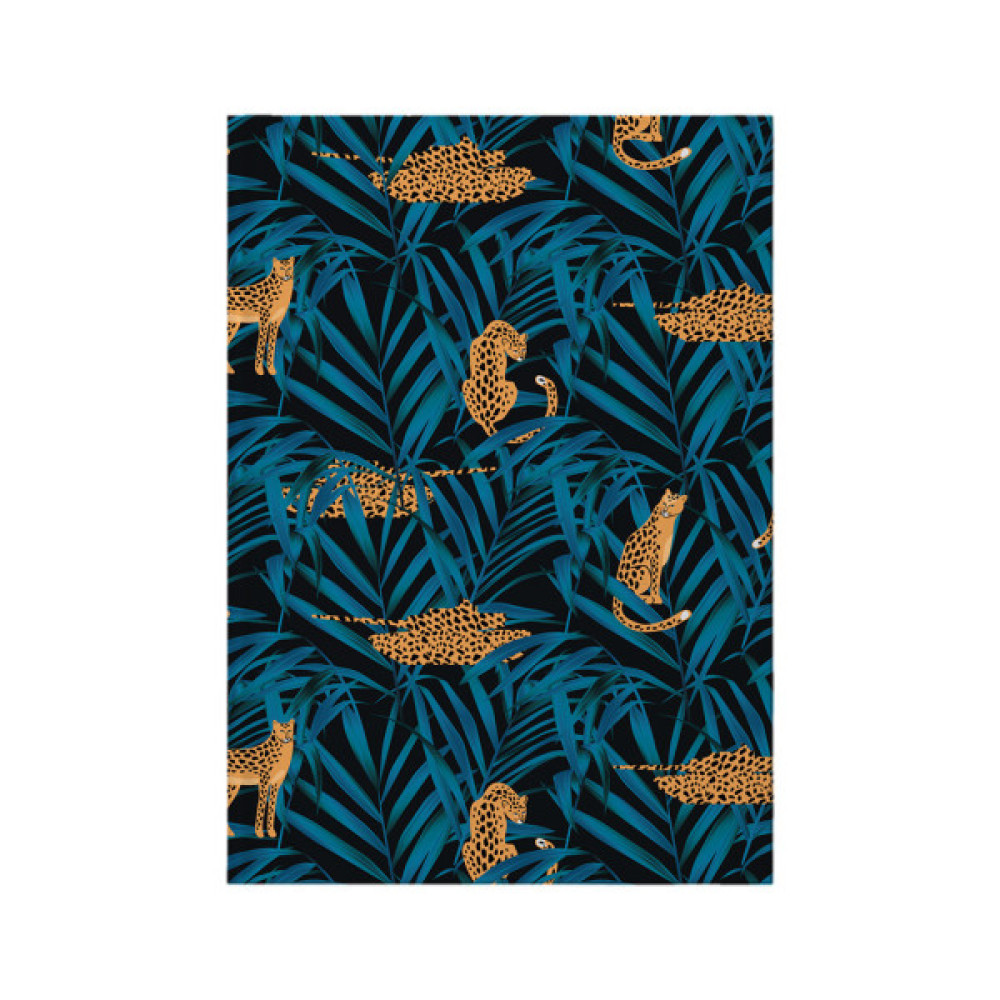 Канцелярська книга Axent Leopard А4 у твердій обкладинці 96 аркуші клітинка, темно синя (8422-556-A)