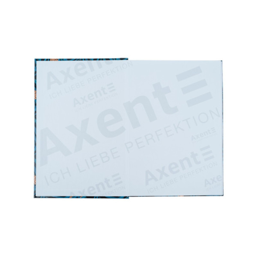 Канцелярська книга Axent Leopard А4 у твердій обкладинці 96 аркуші клітинка, темно синя (8422-556-A)