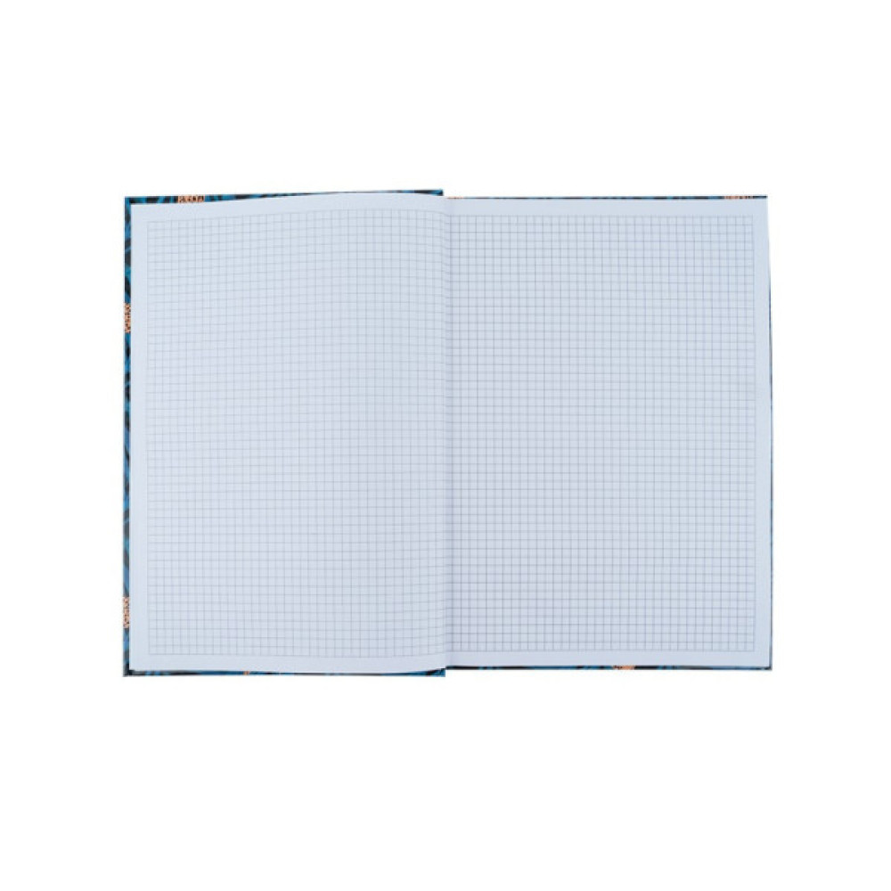 Канцелярська книга Axent Leopard А4 у твердій обкладинці 96 аркуші клітинка, темно синя (8422-556-A)