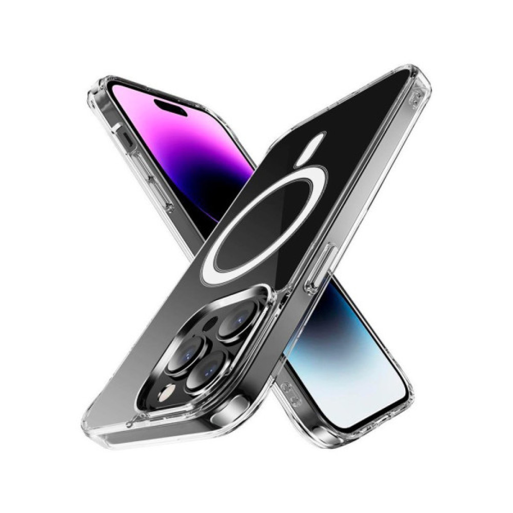 Чохол до мобільного телефона 2E Basic Apple iPhone 15 Plus Transparent MagSafe Cover Clear (2E-IPH-15PRM-OCLS-CL)