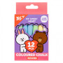 Крейда Yes кольорова Line Friends 12 шт кругла (400516) Крейда Yes кольорова Line Friends 12 шт кругла (400516)