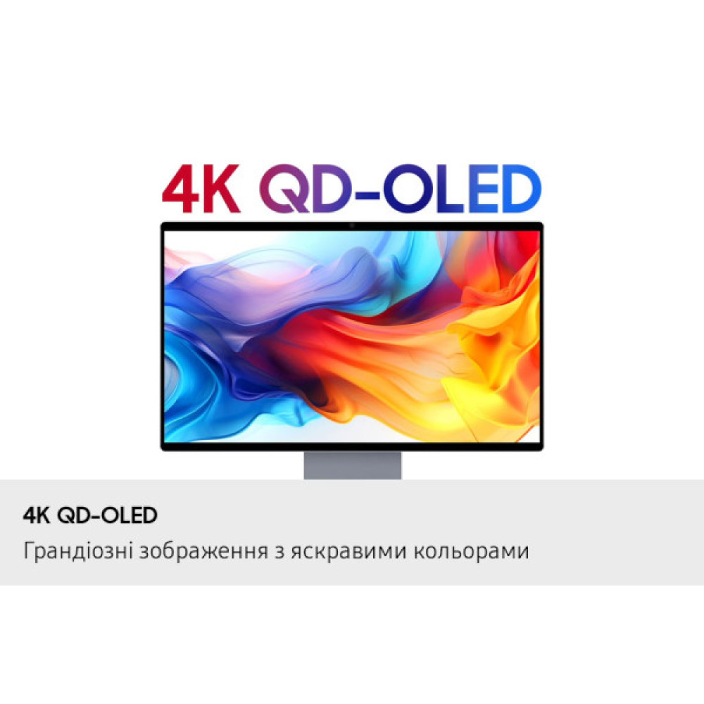 Монітор Samsung 32"S32FM902 HDMI, USB, Bluetooth, MM, OLED, 3840x2160, 165Hz, 0.03ms, HDR10+