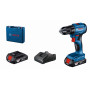 Шурупокрут-дриль акумуляторний Bosch Professional GSR 185-LI 18В 2х2.0А·год 50Нм 500·1900об/хв 0.9кг