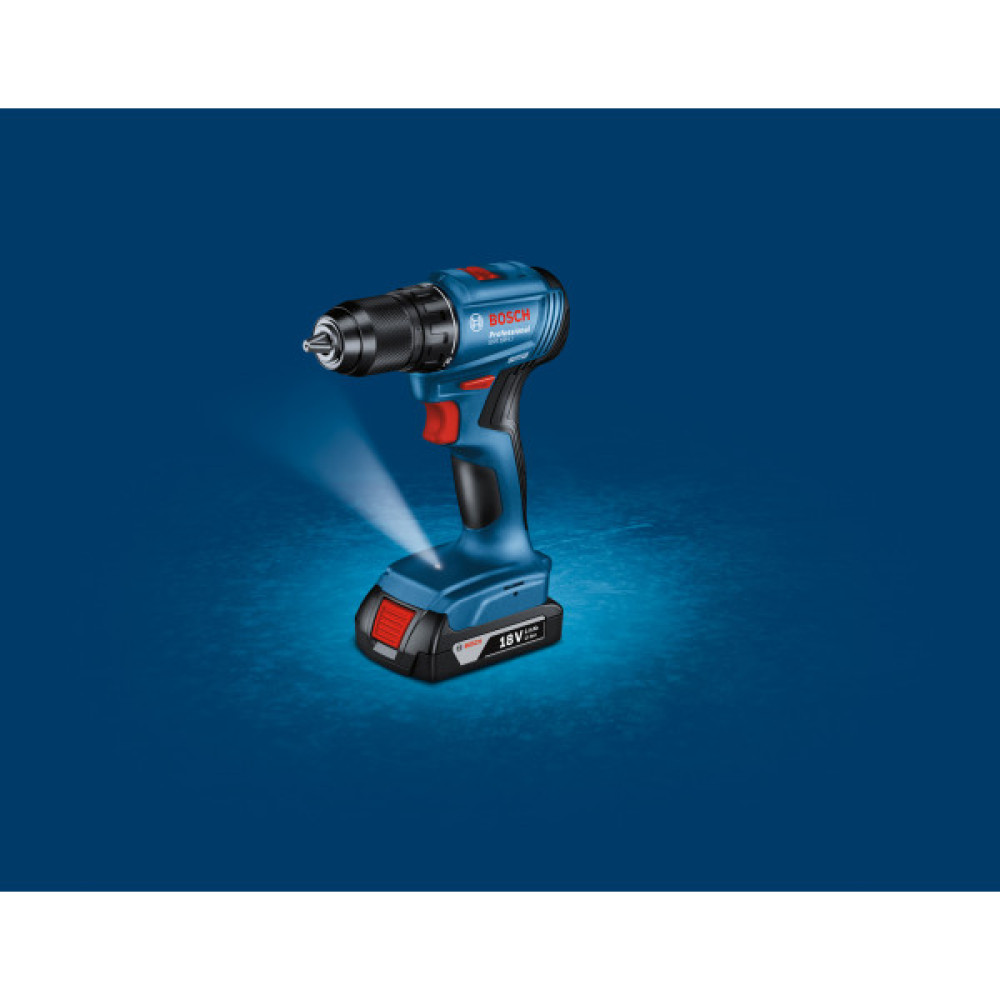 Шурупокрут-дриль акумуляторний Bosch Professional GSR 185-LI 18В 2х2.0А·год 50Нм 500·1900об/хв 0.9кг