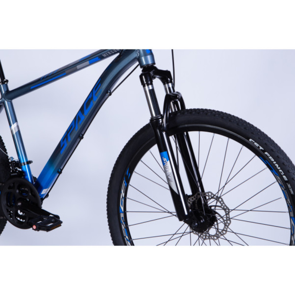 Велосипед Space 27.5" MERCURY DD FR рама-17" AL 2026 сіро-синій (OPS-SP-27.5-078)