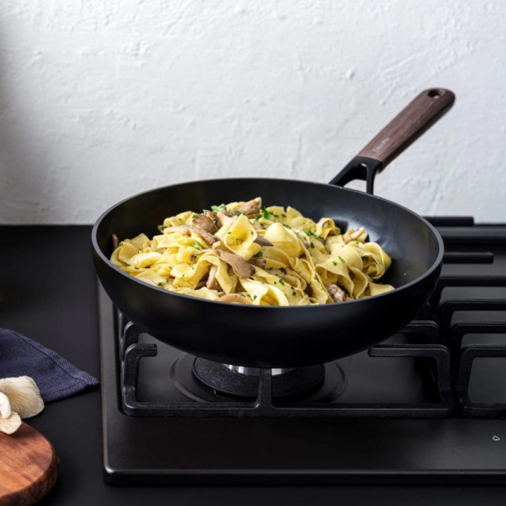 Сковорода GreenPan Eco Smartshape Вок 28 см 3,6 л темне дерево (CC006443-001)