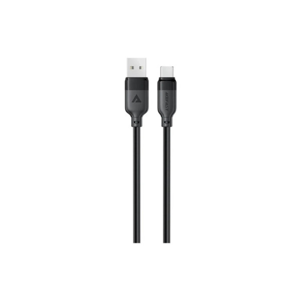 Дата кабель USB 2.0 AM to USB-C 1.2m 3A TPE black Acefast (6974316283812)