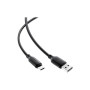 Дата кабель USB 2.0 AM to USB-C 1.2m 3A TPE black Acefast (6974316283812)