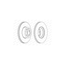 Гальмівний диск FERODO DDF1555
