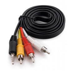 Кабель мультимедійний 3.5mm M to 3xRCA M 1.5m Extradigital (KBV1731)