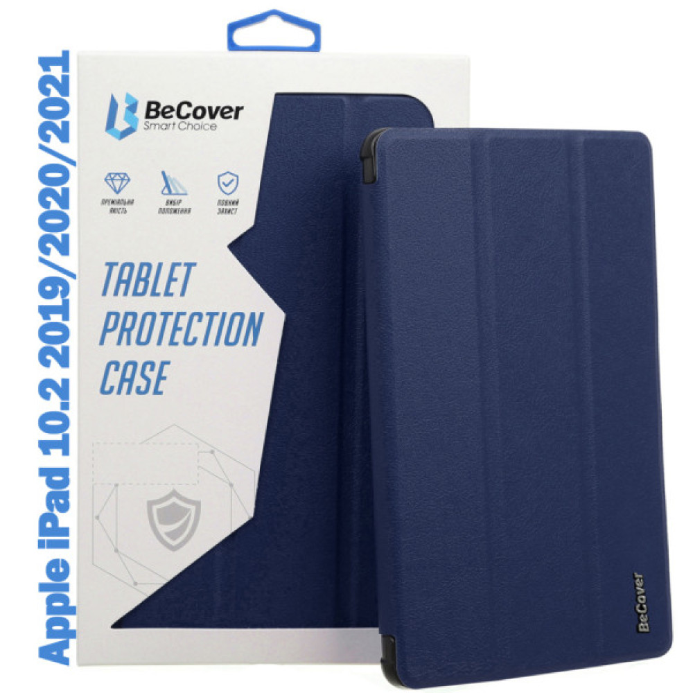 Чохол до планшета BeCover Tri Fold Soft TPU mount Apple Pencil Apple iPad 10.2 2019/2020/2021 Deep Blue (708456) Чохол до планшета BeCover Tri Fold Soft TPU mount Apple Pencil Apple iPad 10.2 2019/2020/2021 Deep Blue (708456)