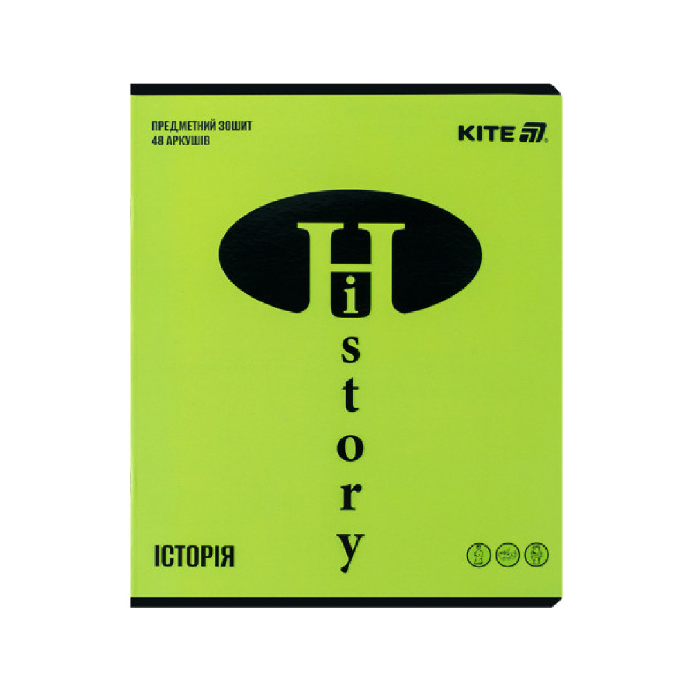 Зошит Kite предметний Bright 48 аркуші, клітинка, історія (K25-240-14) Зошит Kite предметний Bright 48 аркуші, клітинка, історія (K25-240-14)