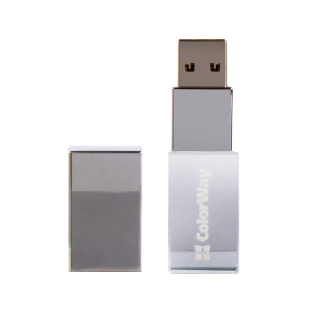 USB флеш накопичувач ColorWay 32GB 3.0 Transparent (CW-USBCL32)