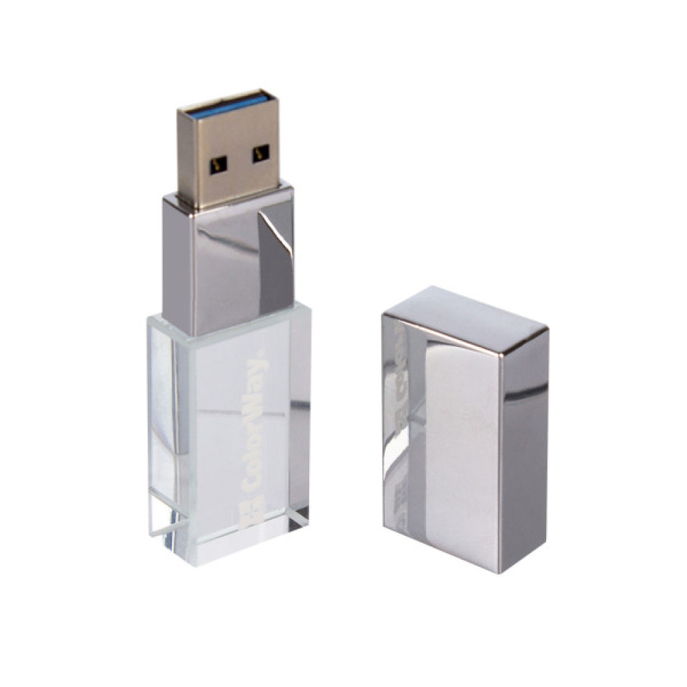 USB флеш накопичувач ColorWay 32GB 3.0 Transparent (CW-USBCL32)
