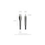 Дата кабель USB-C to USB-C 1.2m 5A nylon braided black Vention (CTYBAV)