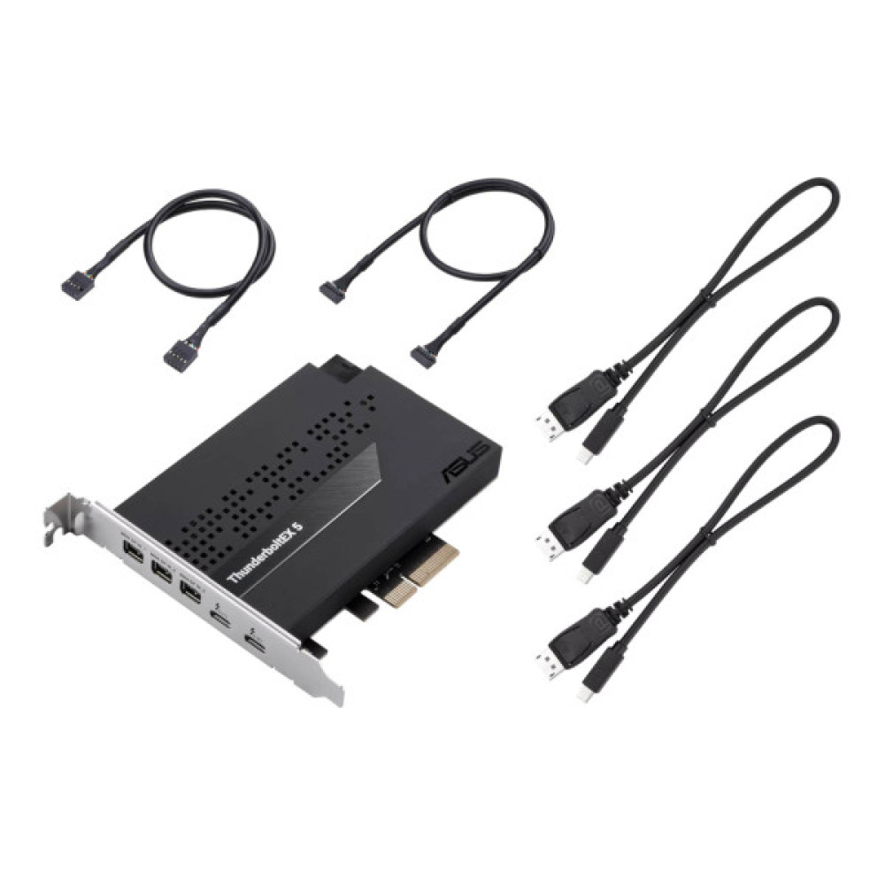 Плата розширення ASUS ThunderboltEX 5 USB Type-C PCIe 4.0 X4 Expansion Card (90MC0E50-M0EAY0)