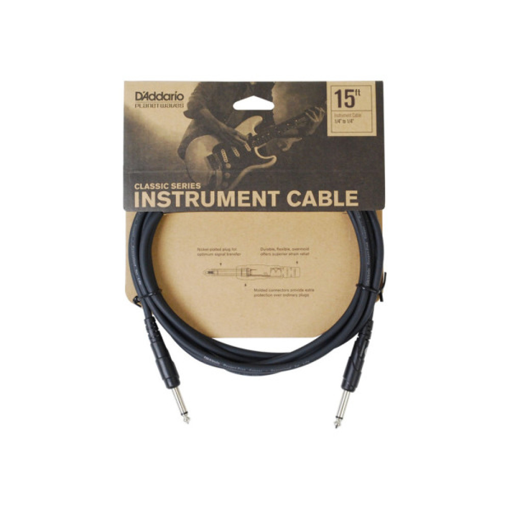 Інструментальний кабель D'Addario Classic Series Instrument Cable 4.5m (PW-CGT-15)