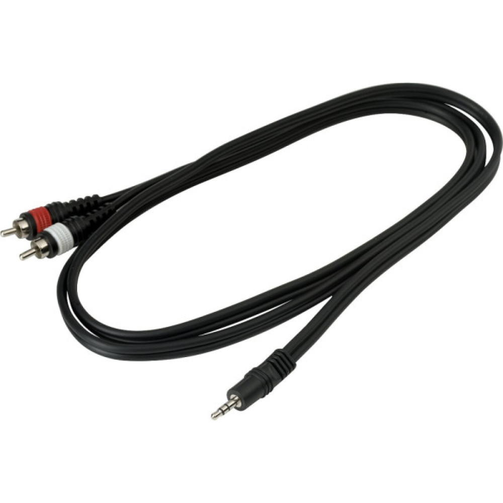 Інсертний кабель RockCable Patch Cable - 2 x RCA to TRS MiniJack (1.5m) (RCL 20902 D4)
