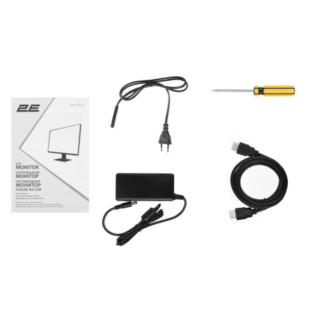 Монітор 2E 23.8" F2422B D-Sub, HDMI, IPS, 75Hz