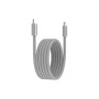 Дата кабель USB-C to USB-C 1.0m 60W Magnet Braided Light Grey Canyon (CND-CCMG60AB15LG)