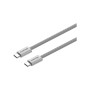 Дата кабель USB-C to USB-C 1.0m 60W Magnet Braided Light Grey Canyon (CND-CCMG60AB15LG)