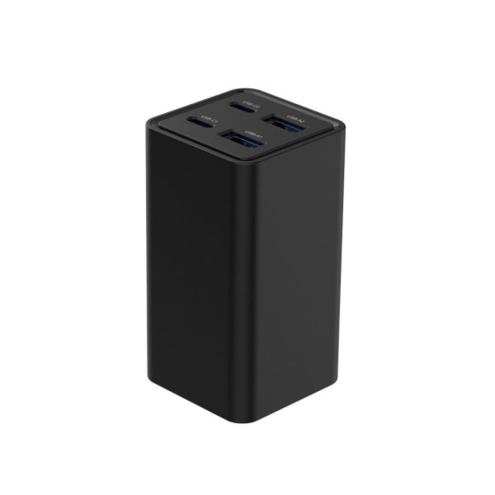 Зарядний пристрій Gembird 2xUSB-C PD65W + 2xUSB QC3.0 30W black (TA-UC-2A2C-PD65-01-BK)