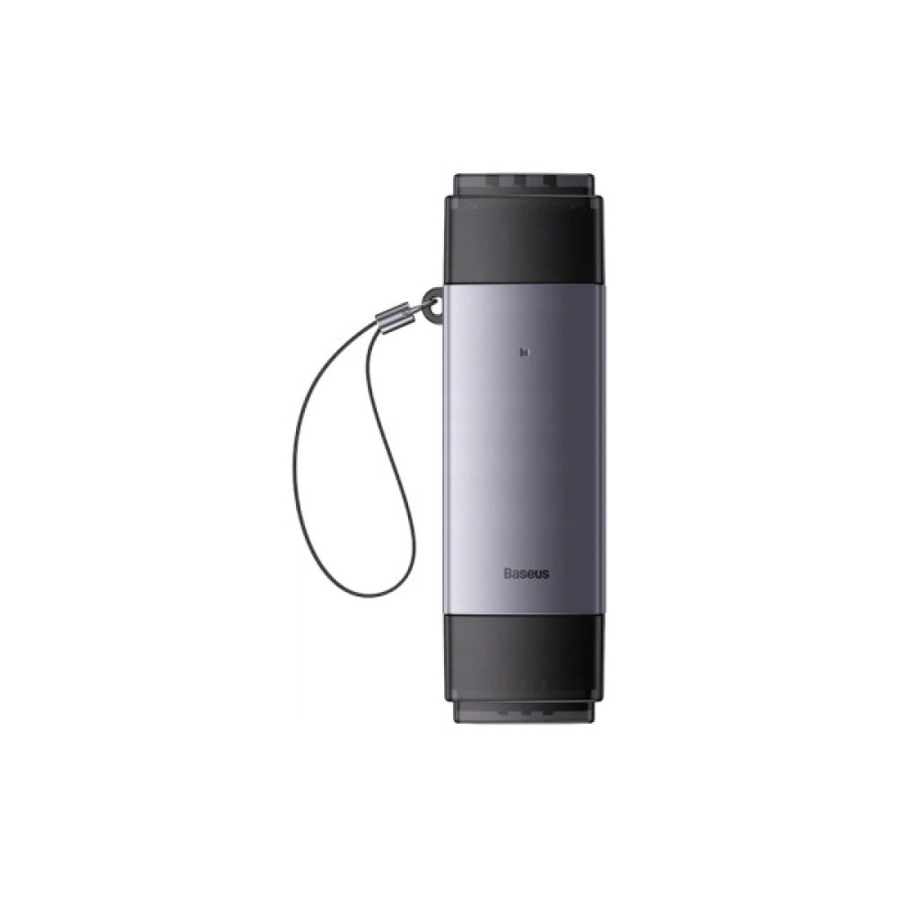 Зчитувач флеш-карт Baseus USB-A + USB-C to SD/TF gray (WKQX060113)