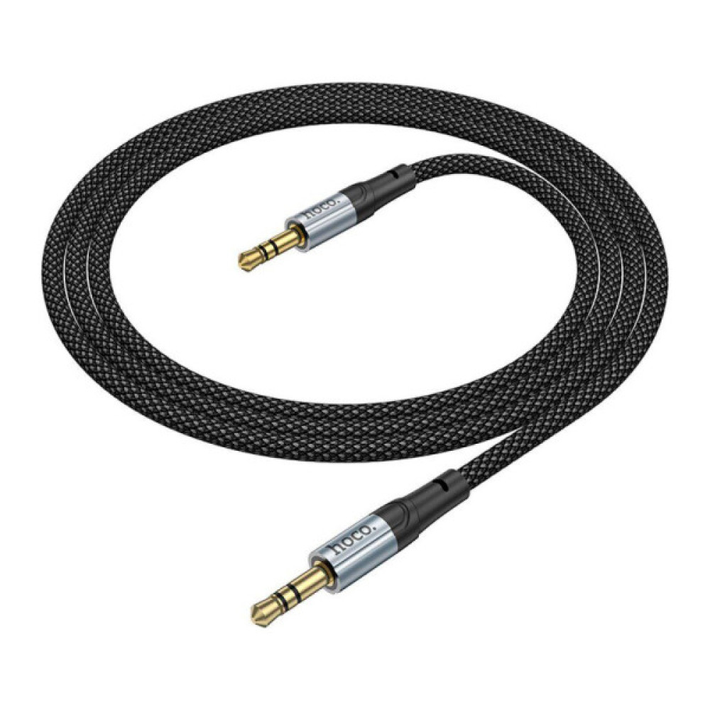 Кабель мультимедійний 3.5mm M to 3.5mm M 1.0m Black HOCO (6942007608800)