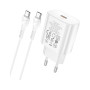 Зарядний пристрій HOCO N22 Jetta USB-C PD25W + cable USB-C to USB-C White (6931474760081) Зарядний пристрій HOCO N22 Jetta USB-C PD25W + cable USB-C to USB-C White (6931474760081)