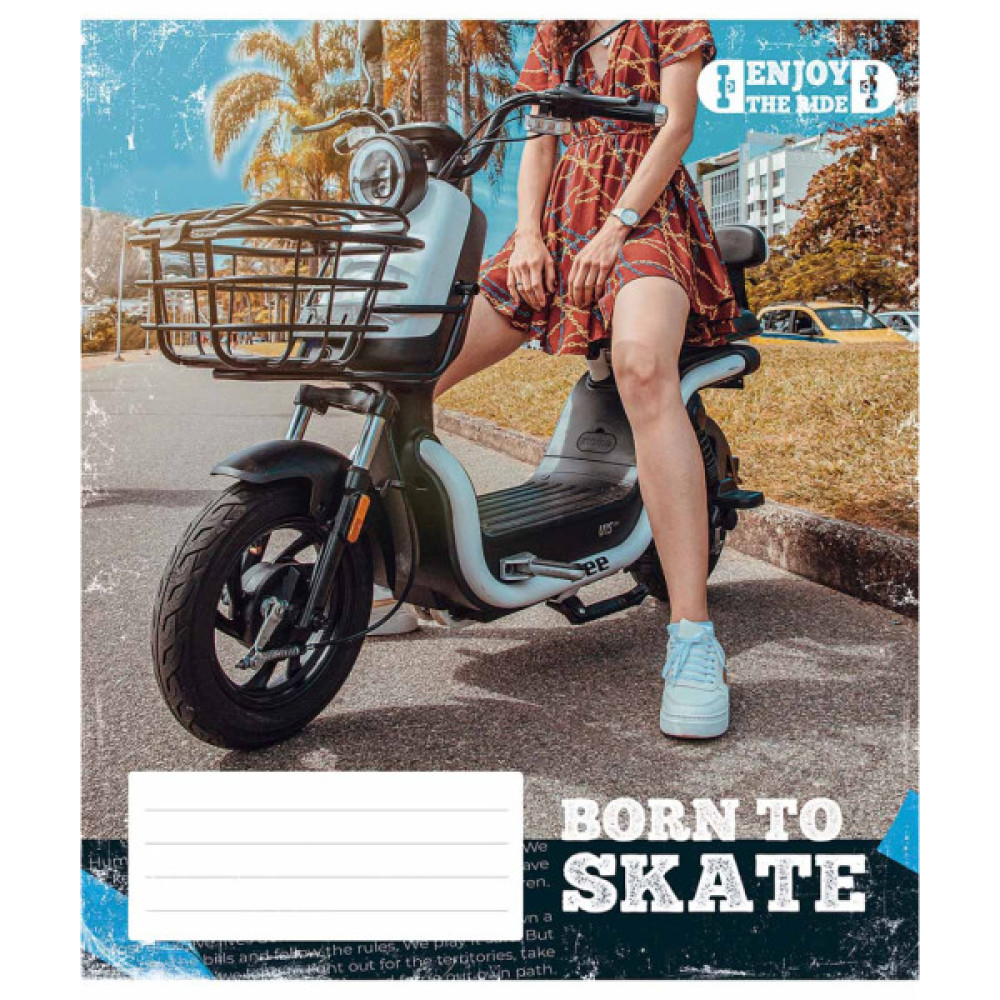 Зошит Школярик Enjoy the ride 48 аркушів лінія (048-3317L)