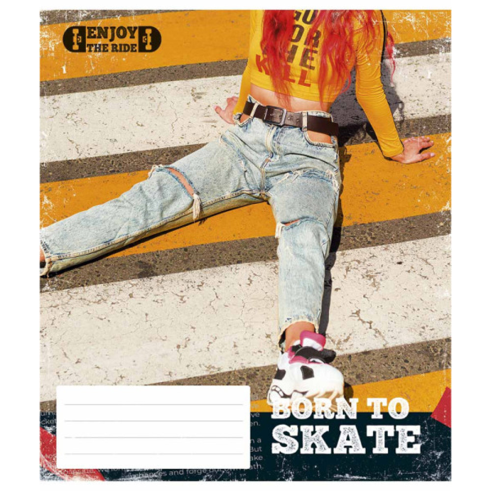 Зошит Школярик Enjoy the ride 48 аркушів лінія (048-3317L)