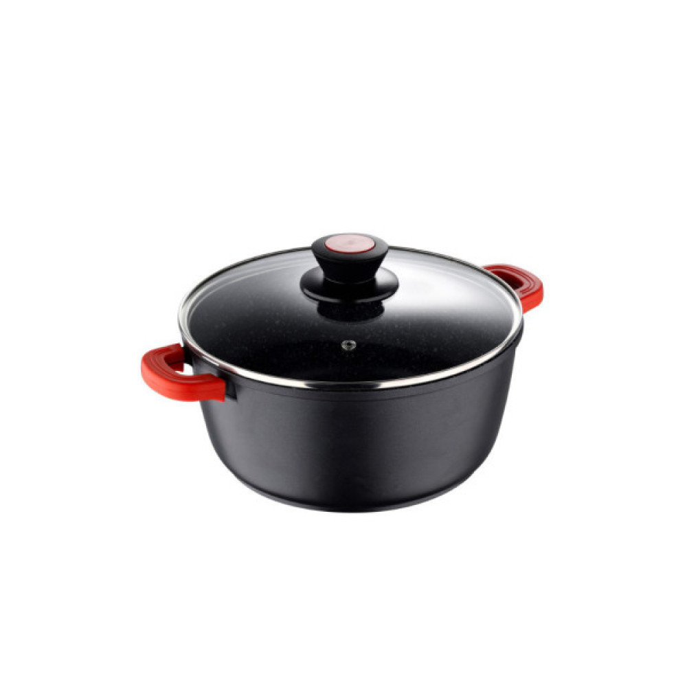 Каструля Bergner Chroma, з кришкою 28 см, 6 л (BG-30116-BK)