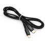 Дата кабель USB-C to Lightning 1.0m 3A 18W nylon braided black Vinga (VCPTCL3ANBK) Дата кабель USB-C to Lightning 1.0m 3A 18W nylon braided black Vinga (VCPTCL3ANBK)